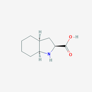 molecular formula C9H15NO2 B554985 (2S,3aS,7aS)-octahydro-1H-indole-2-carboxylic acid CAS No. 80875-98-5