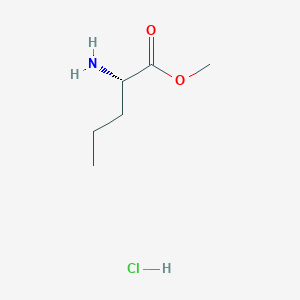 molecular formula C6H14ClNO2 B554987 (S)-Methyl 2-aminopentanoate hydrochloride CAS No. 56558-30-6