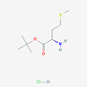 molecular formula C9H20ClNO2S B554993 (S)-tert-Butyl 2-amino-4-(methylthio)butanoate hydrochloride CAS No. 91183-71-0