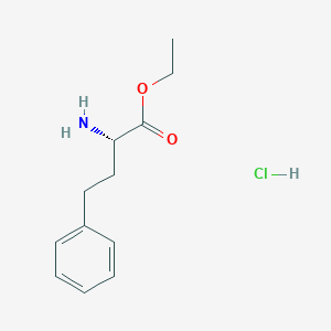 molecular formula C12H18ClNO2 B555021 Ethyl (S)-2-amino-4-phenylbutanoate hydrochloride CAS No. 90891-21-7