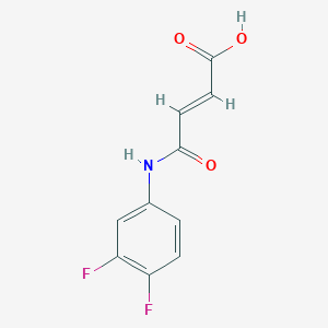 molecular formula C10H7F2NO3 B5550308 2-butenoic acid, 4-[(3,4-difluorophenyl)amino]-4-oxo-, (2E)- 