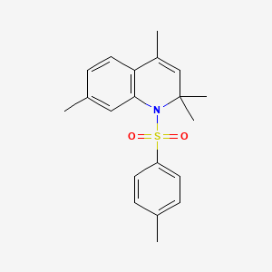 molecular formula C20H23NO2S B5550337 2,2,4,7-TETRAMETHYL-1-(4-METHYLBENZENESULFONYL)-1,2-DIHYDROQUINOLINE 