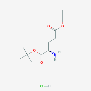 molecular formula C13H26ClNO4 B555040 (S)-Di-tert-butyl 2-aminopentanedioate hydrochloride CAS No. 32677-01-3
