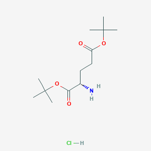 molecular formula C13H26ClNO4 B555040 L-Glutamic acid di-tert-butyl ester hydrochloride CAS No. 32677-01-3