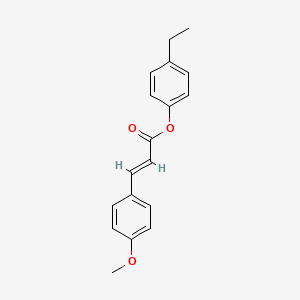 molecular formula C18H18O3 B5550416 (E)-4-ethylphenyl 3-(4-methoxyphenyl)acrylate 