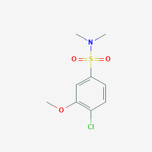 molecular formula C9H12ClNO3S B5550437 [(4-Chloro-3-methoxyphenyl)sulfonyl]dimethylamine 