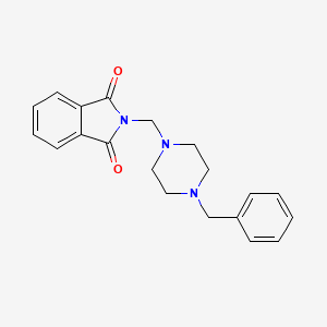 molecular formula C20H21N3O2 B5550565 N-((4-Benzyl-1-piperazinyl)methyl)phthalimide CAS No. 95700-98-4