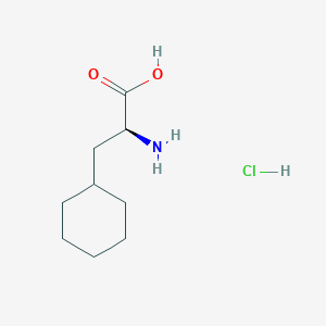 molecular formula C9H18ClNO2 B555064 (S)-2-Amino-3-cyclohexylpropanoic acid hydrochloride CAS No. 25528-71-6