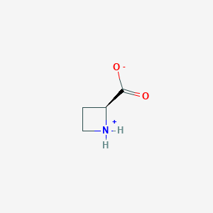 molecular formula C4H7NO2 B555074 2-Azetidinecarboxylic acid, (S)- CAS No. 2133-34-8
