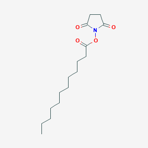 molecular formula C16H27NO4 B555075 2,5-Dioxopyrrolidin-1-yl dodecanoate CAS No. 14565-47-0
