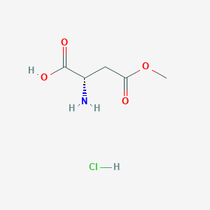 molecular formula C5H10ClNO4 B555077 L-Aspartic acid beta-methyl ester hydrochloride CAS No. 16856-13-6