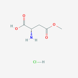 molecular formula C5H10ClNO4 B555077 (S)-2-Amino-4-methoxy-4-oxobutanoic acid hydrochloride CAS No. 16856-13-6