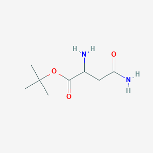molecular formula C8H16N2O3 B555086 L-Asparagine tert-butyl ester CAS No. 25456-86-4