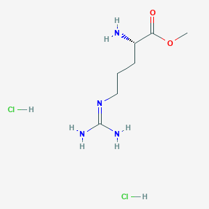 molecular formula C7H18Cl2N4O2 B555088 Methyl L-argininate dihydrochloride CAS No. 26340-89-6