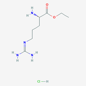 molecular formula C8H20Cl2N4O2 B555090 L-Arginine ethyl ester dihydrochloride CAS No. 36589-29-4