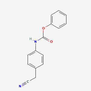 molecular formula C15H12N2O2 B5550906 phenyl N-[4-(cyanomethyl)phenyl]carbamate 