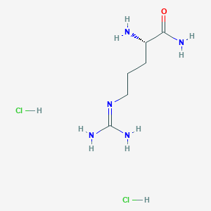molecular formula C6H17Cl2N5O B555091 (S)-2-氨基-5-胍基戊酰胺二盐酸盐 CAS No. 14975-30-5