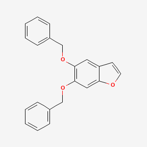 molecular formula C22H18O3 B5550937 5,6-Bis(phenylmethoxy)-1-benzofuran 