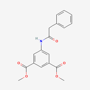 molecular formula C18H17NO5 B5550985 DIMETHYL 5-[(2-PHENYLACETYL)AMINO]ISOPHTHALATE 