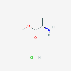 molecular formula C4H10ClNO2 B555102 L-Alanine methyl ester hydrochloride CAS No. 2491-20-5