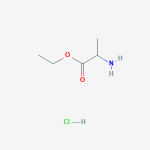 molecular formula C5H12ClNO2 B555103 (S)-Ethyl 2-aminopropanoate hydrochloride CAS No. 1115-59-9