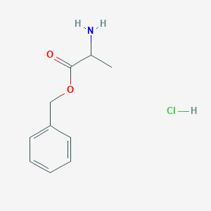 molecular formula C10H14ClNO2 B555105 L-丙氨酸苄酯盐酸盐 CAS No. 5557-83-5
