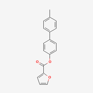 molecular formula C18H14O3 B5551270 [4-(4-Methylphenyl)phenyl] furan-2-carboxylate 