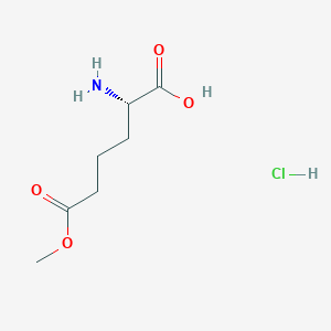 molecular formula C7H14ClNO4 B555136 (S)-2-Amino-6-methoxy-6-oxohexanoic acid hydrochloride CAS No. 147780-39-0