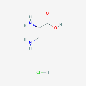 molecular formula C3H9ClN2O2 B555142 3-Amino-L-alanine hydrochloride CAS No. 1482-97-9