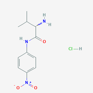 molecular formula C11H16ClN3O3 B555165 (S)-2-Amino-3-methyl-N-(4-nitrophenyl)butanamide hydrochloride CAS No. 77835-49-5