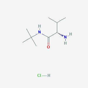 molecular formula C9H21ClN2O B555168 L-Valine t-butylamide hydrochloride CAS No. 70421-65-7