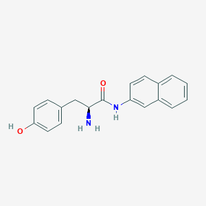 molecular formula C19H18N2O2 B555177 (S)-2-Amino-3-(p-hydroxyphenyl)-N-(2-naphthyl)propionamide CAS No. 4357-95-3