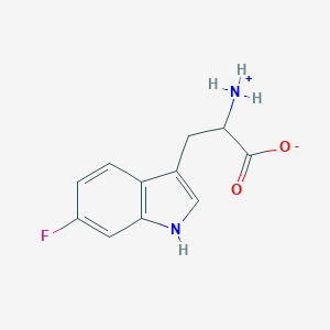 molecular formula C11H11FN2O2 B555187 6-Fluoro-DL-tryptophan CAS No. 7730-20-3