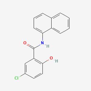 molecular formula C17H12ClNO2 B5551895 5-chloro-2-hydroxy-N-(naphthalen-1-yl)benzamide CAS No. 7104-00-9