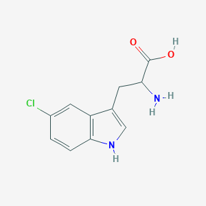molecular formula C11H11ClN2O2 B555193 2-amino-3-(5-chloro-1H-indol-3-yl)propanoic acid CAS No. 154-07-4