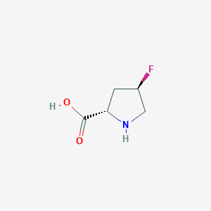 molecular formula C5H8FNO2 B555197 (2S,4R)-4-fluoropyrrolidine-2-carboxylic acid CAS No. 2507-61-1