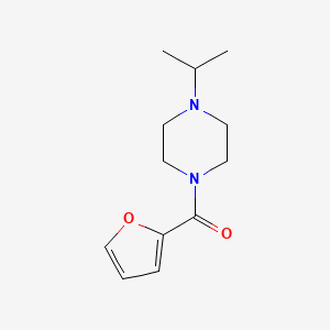 molecular formula C12H18N2O2 B5551976 2-FURYL(4-ISOPROPYLPIPERAZINO)METHANONE 