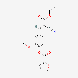 molecular formula C18H15NO6 B5552140 MFCD02224873 