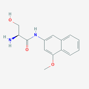 molecular formula C14H16N2O3 B555216 (2S)-2-amino-3-hydroxy-N-(4-methoxynaphthalen-2-yl)propanamide CAS No. 81607-67-2