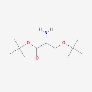 molecular formula C11H23NO3 B555217 (S)-tert-Butyl 2-amino-3-(tert-butoxy)propanoate CAS No. 48067-24-9