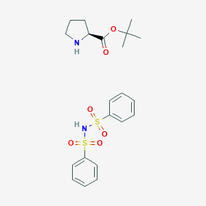 molecular formula C21H28N2O6S2 B555225 H-Pro-OtBu . dibenzenesulfonimide CAS No. 83283-35-6