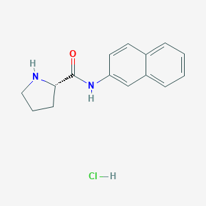 molecular formula C15H17ClN2O B555229 L-Proline beta-naphthylamide hydrochloride CAS No. 97216-16-5