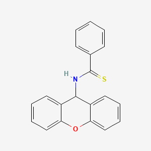 molecular formula C20H15NOS B5552379 N-(9H-xanthen-9-yl)benzenecarbothioamide 
