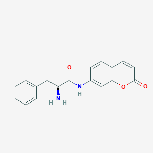 molecular formula C19H18N2O3 B555244 (2S)-2-amino-N-(4-methyl-2-oxochromen-7-yl)-3-phenylpropanamide CAS No. 98516-72-4
