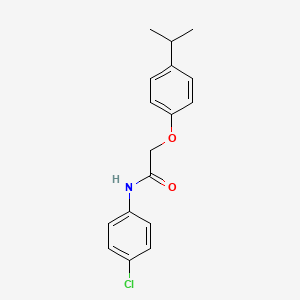 molecular formula C17H18ClNO2 B5552541 N-(4-chlorophenyl)-2-(4-isopropylphenoxy)acetamide 