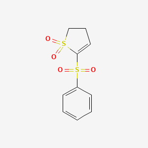 molecular formula C10H10O4S2 B5552548 1,1-dioxido-4,5-dihydro-2-thienyl phenyl sulfone 