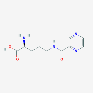 molecular formula C10H14N4O3 B555262 Nδ-吡嗪基羰基-L-鸟氨酸 CAS No. 201047-84-9