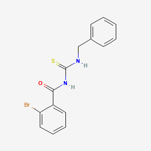 molecular formula C15H13BrN2OS B5552670 N-(benzylcarbamothioyl)-2-bromobenzamide 