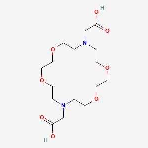 molecular formula C16H30N2O8 B5552681 N,N'-Dicarboxymethyldiaza-18-crown-6 CAS No. 72912-01-7