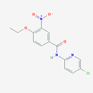 molecular formula C14H12ClN3O4 B5552730 N-(5-chloropyridin-2-yl)-4-ethoxy-3-nitrobenzamide CAS No. 6212-64-2